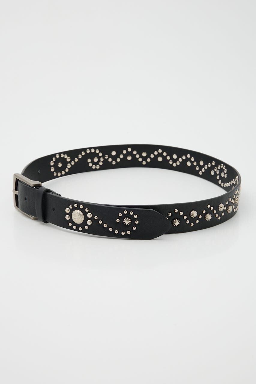SLY「F／LEATHER STUDS ベルト」|ベルト|