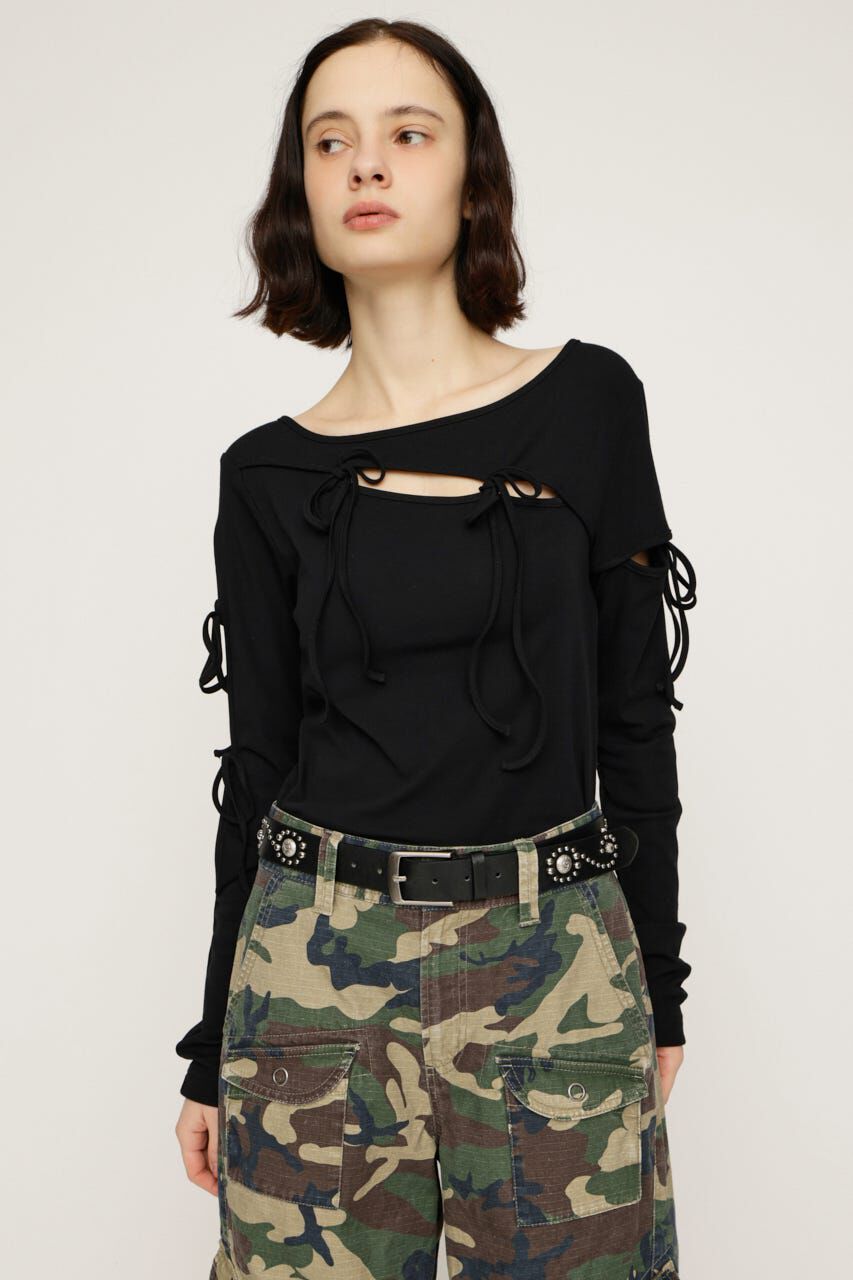 SLY「F／LEATHER STUDS ベルト」|ベルト|