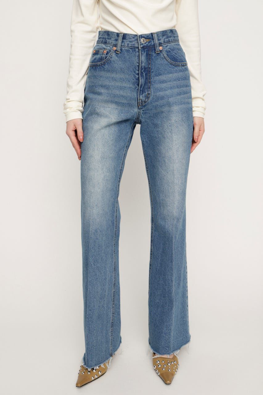 SLY「J／W SEMI FLARE DENIM パンツ」|デニム|