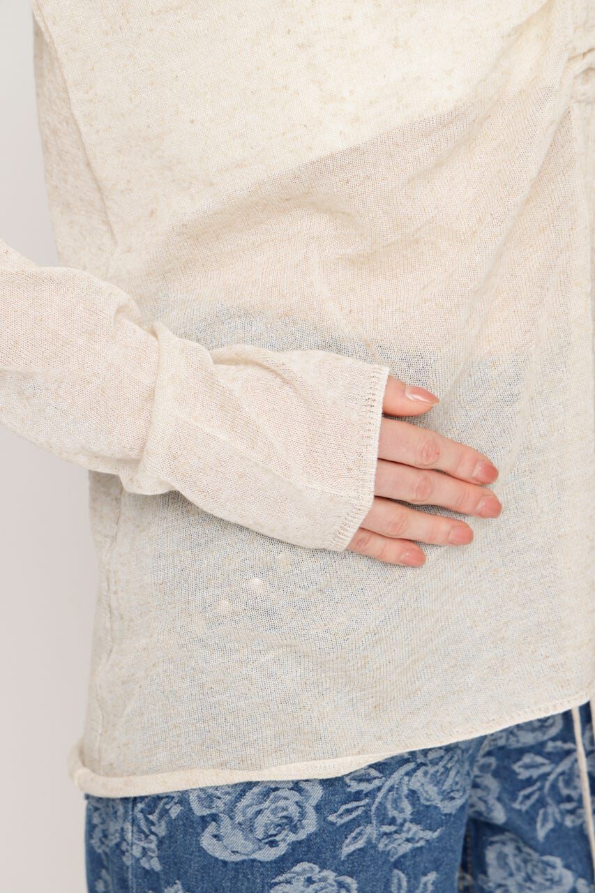 SLY「SHEER KNIT トップス」|ニット・セーター|