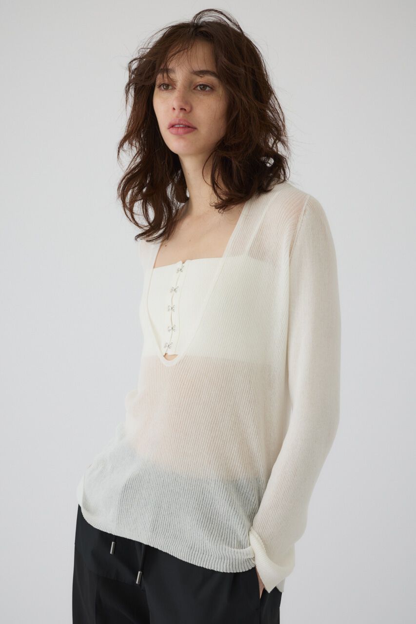 RIM.ARK 「Bustier set rib knit」|ニット・セーター|