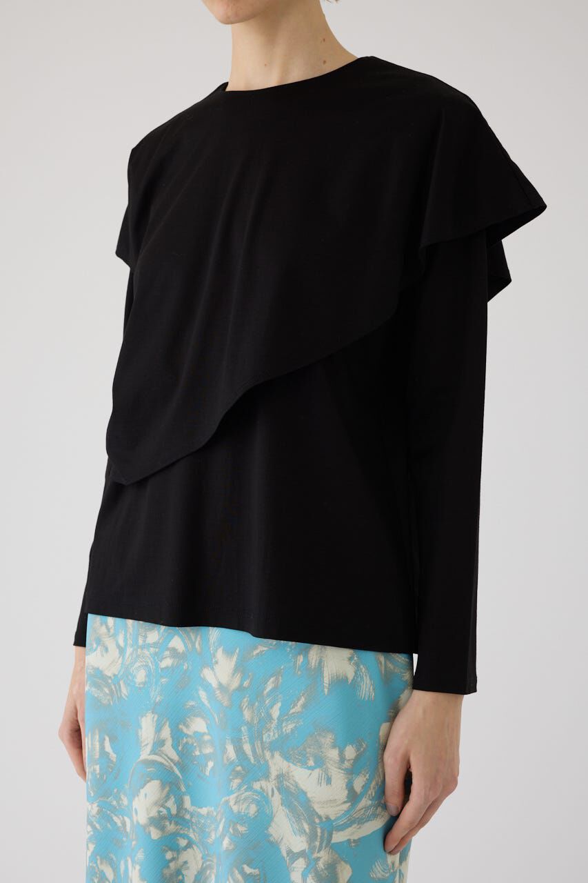 RIM.ARK 「Layered gather cut tops」|Tシャツ・カットソー|