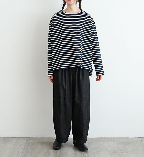 オローネ「サブリナボーダーロングスリーブ」|Tシャツ・カットソー|