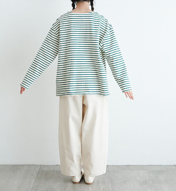 オローネ「サブリナボーダーロングスリーブ」|Tシャツ・カットソー|