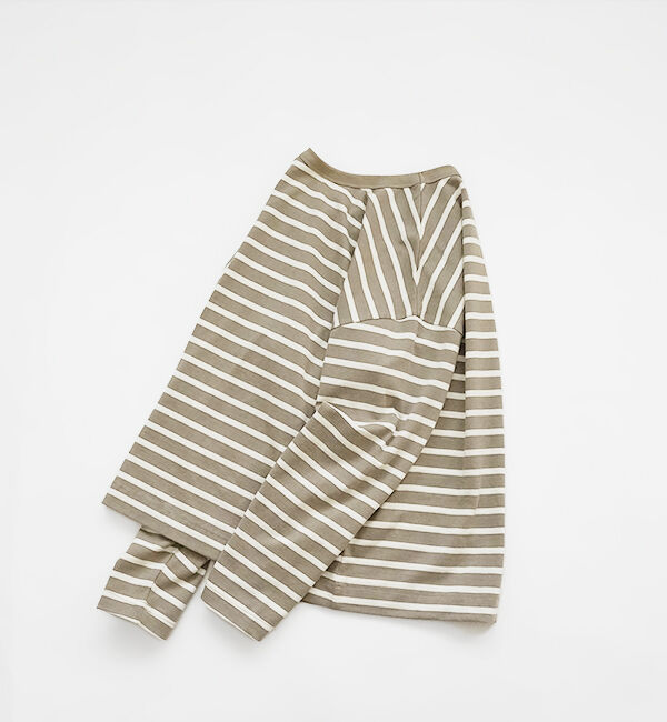 休日と詩「トゥデイズロングスリーブ」|Tシャツ・カットソー|グレージュ