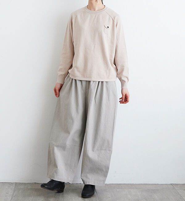 休日と詩「小さなポケットのニット」|ニット・セーター|