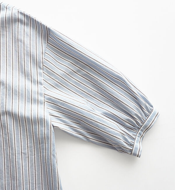 休日と詩「小さなポケットと襟のシャツ"7分袖"」|シャツ・ブラウス|