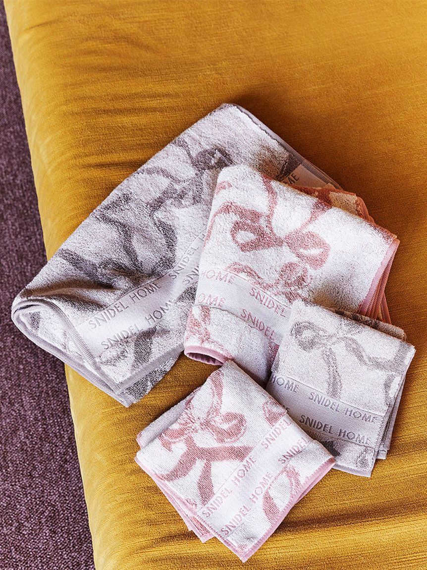 SNIDEL HOME「リボンジャカードフェイスタオル」|タオル|