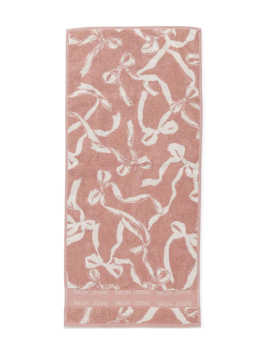 SNIDEL HOME「リボンジャカードフェイスタオル」|タオル|