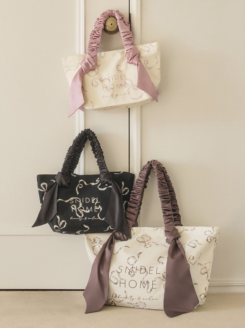 SNIDEL HOME「オーガニックキャンバストート-BIG-（RIBBON）」|トートバッグ|