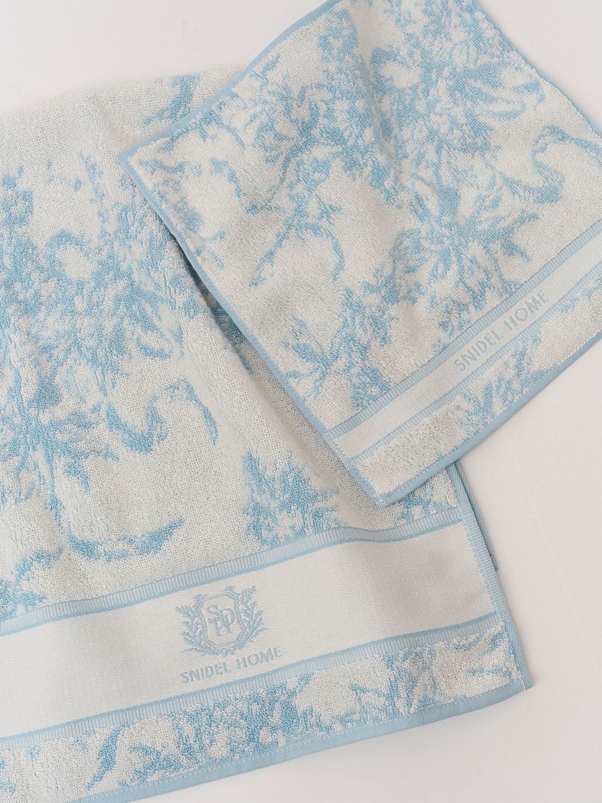 SNIDEL HOME「リボン花柄ジャガードフェイスタオル」|タオル|