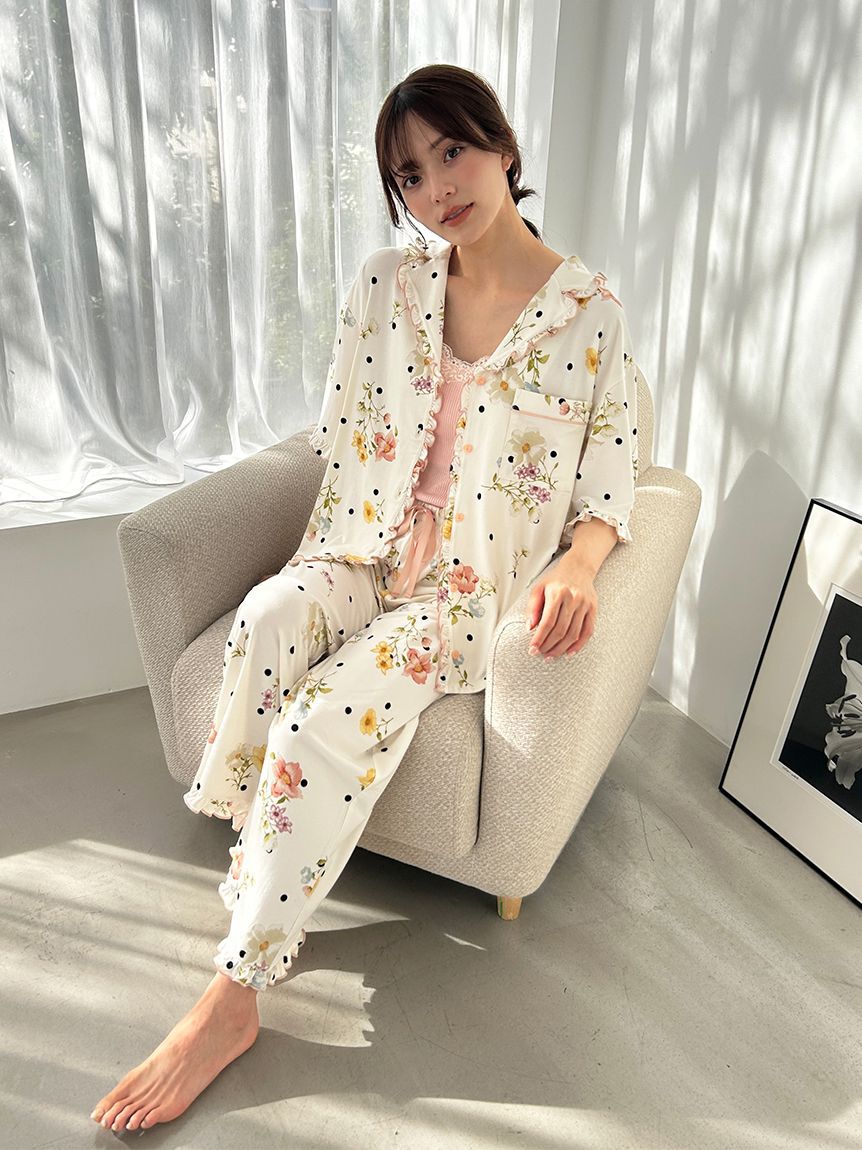 SNIDEL HOME「【Moilis】ロングパンツ」|ルームウェア|