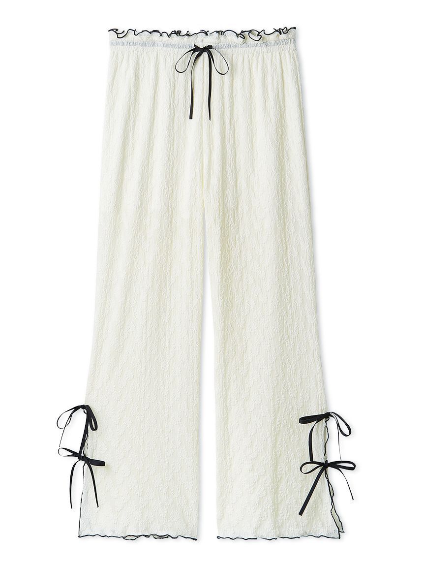 SNIDEL HOME「カットレースロングパンツ」|ルームウェア|