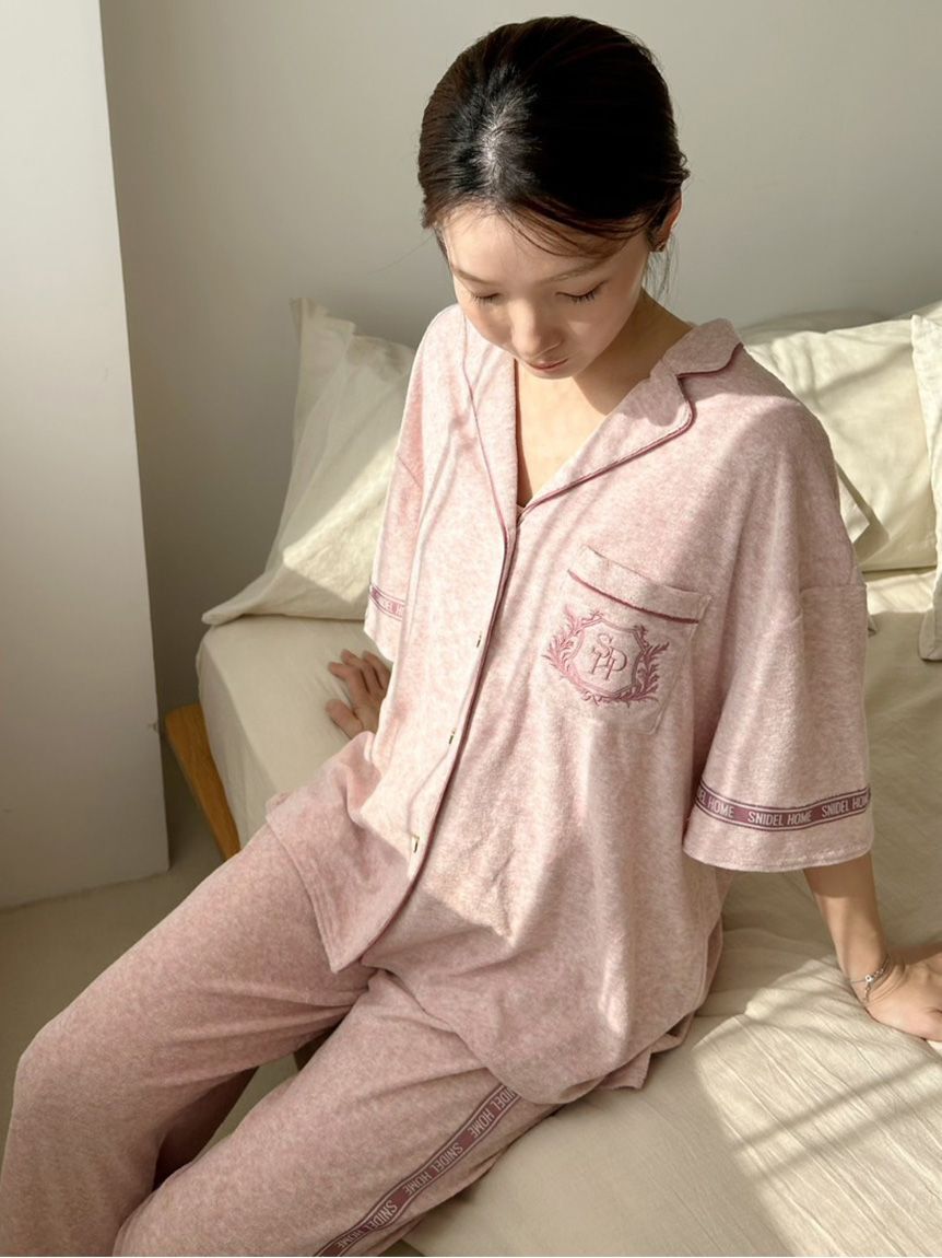 SNIDEL HOME「【sorbet light】【接触冷感】メランジパイル開襟シャツ」|ルームウェア|LPNK