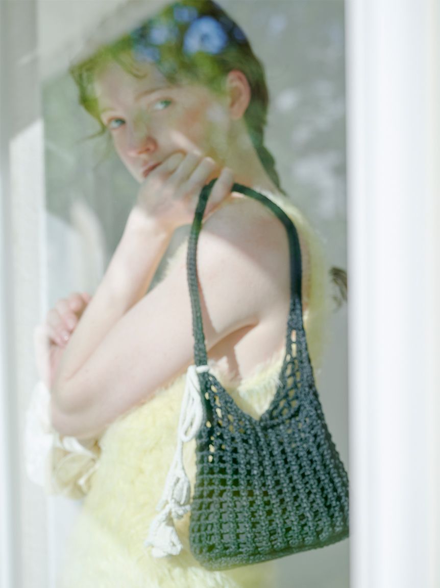 SNIDEL HOME「クロシェミニバッグ」|ハンドバッグ|