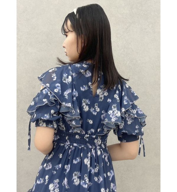 dazzlin「ラッフルリボンフラワーワンピース」|ワンピース|