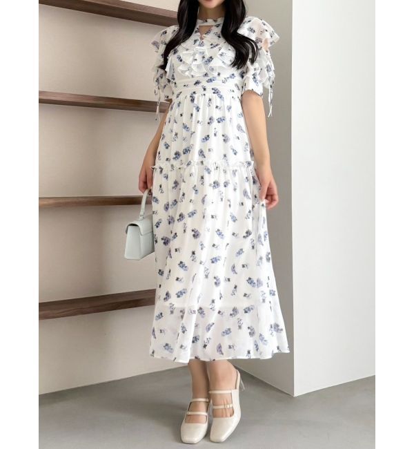 dazzlin「ラッフルリボンフラワーワンピース」|ワンピース|