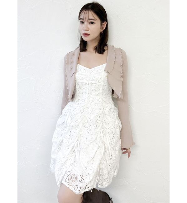 dazzlin「ギャザーリボンミニワンピース」|ワンピース|