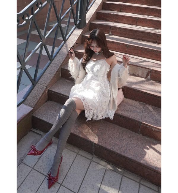 dazzlin「ギャザーリボンミニワンピース」|ワンピース|