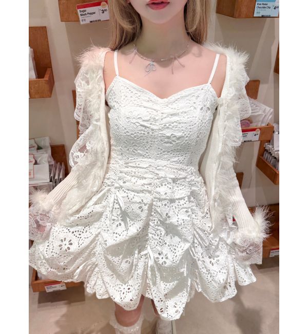 dazzlin「ギャザーリボンミニワンピース」|ワンピース|