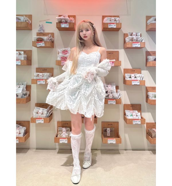 dazzlin「ギャザーリボンミニワンピース」|ワンピース|