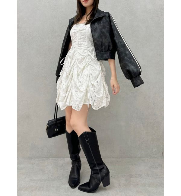 dazzlin「ギャザーリボンミニワンピース」|ワンピース|