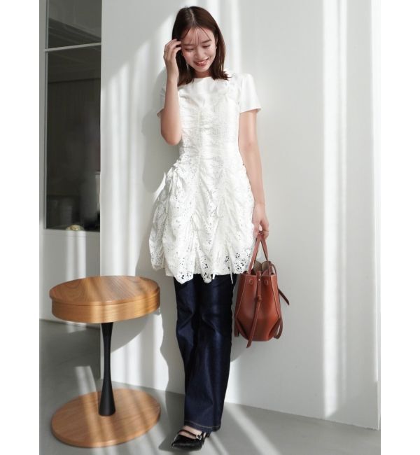 dazzlin「ギャザーリボンミニワンピース」|ワンピース|