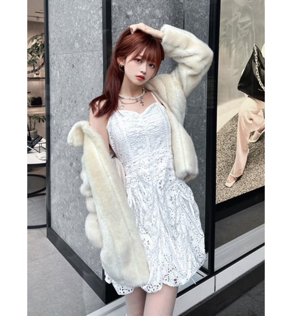 dazzlin「ギャザーリボンミニワンピース」|ワンピース|