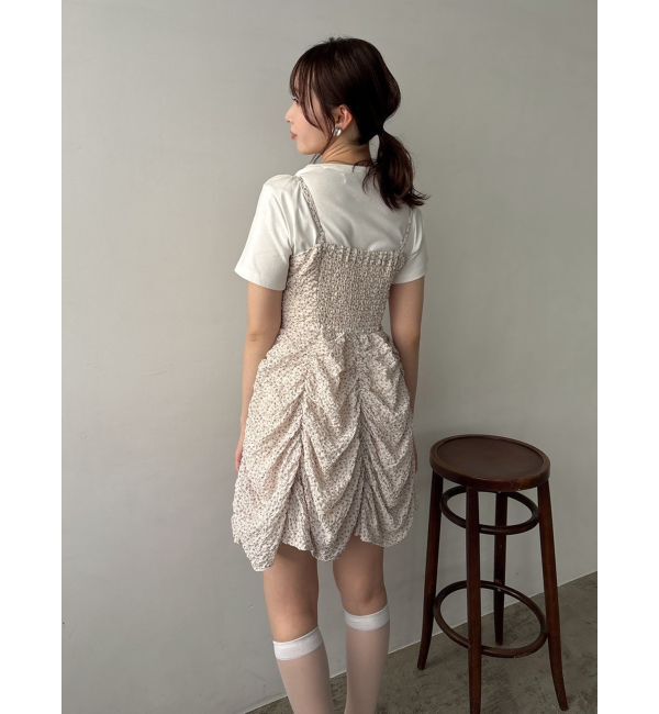 dazzlin「ギャザーリボンミニワンピース」|ワンピース|