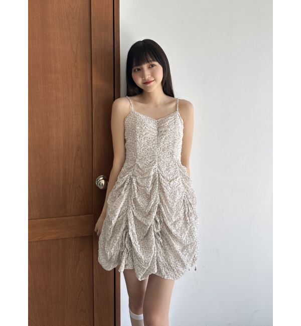 dazzlin「ギャザーリボンミニワンピース」|ワンピース|