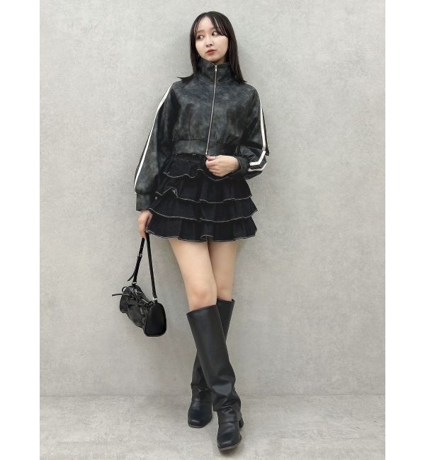 dazzlin「スクエアトウゲートルブーツ」|ロングブーツ|