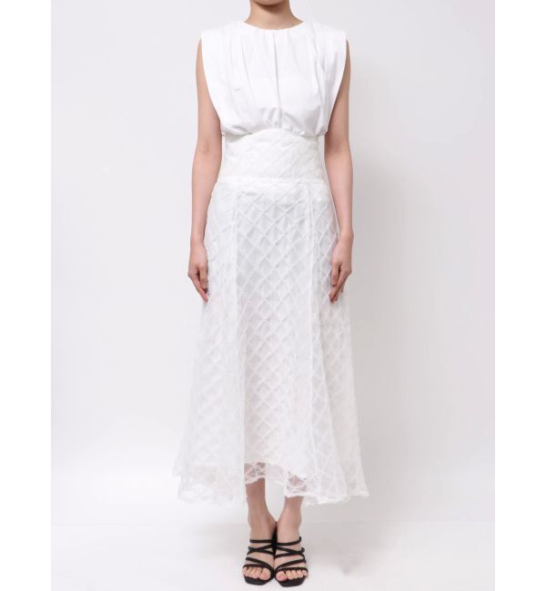 dazzlin「チェックチュールコルセットスカート」|スカート|