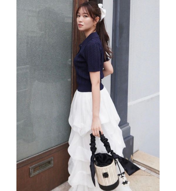 dazzlin「【追加生産分】ランダムタックバルーンスカート」|スカート|