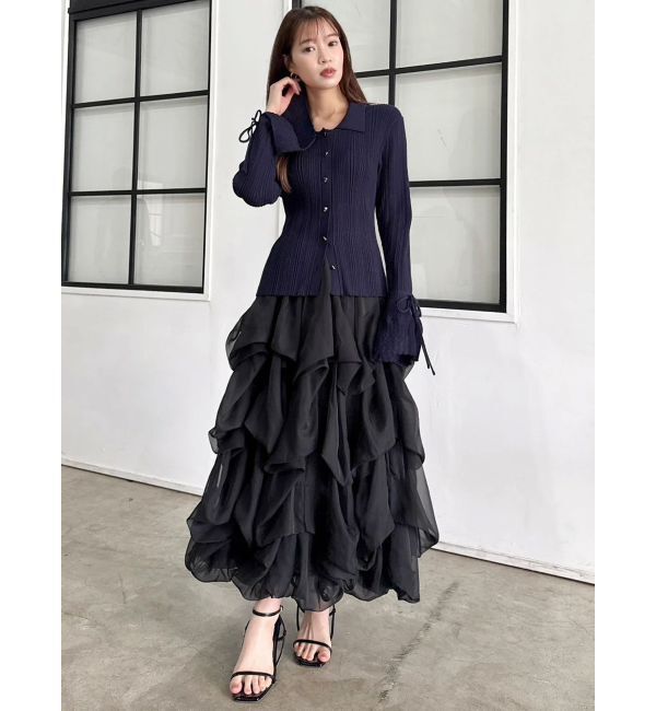 dazzlin「【追加生産分】ランダムタックバルーンスカート」|スカート|