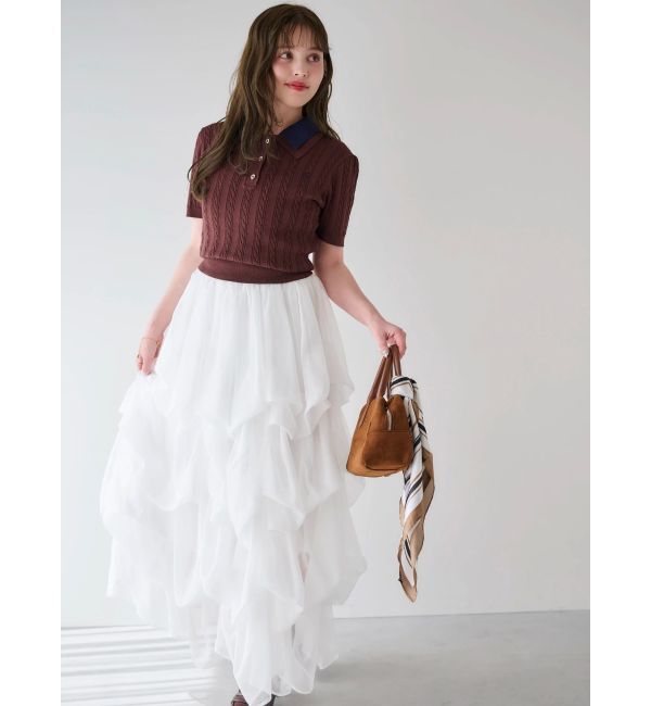 dazzlin「【追加生産分】ランダムタックバルーンスカート」|スカート|