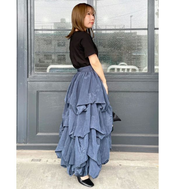 dazzlin「【追加生産分】ランダムタックバルーンスカート」|スカート|