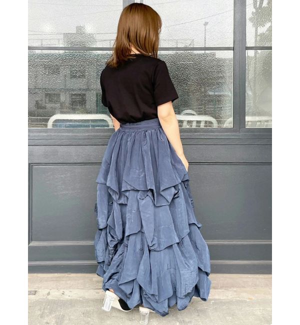 dazzlin「【追加生産分】ランダムタックバルーンスカート」|スカート|