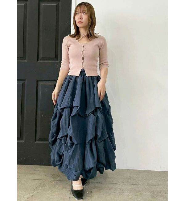 dazzlin「【追加生産分】ランダムタックバルーンスカート」|スカート|