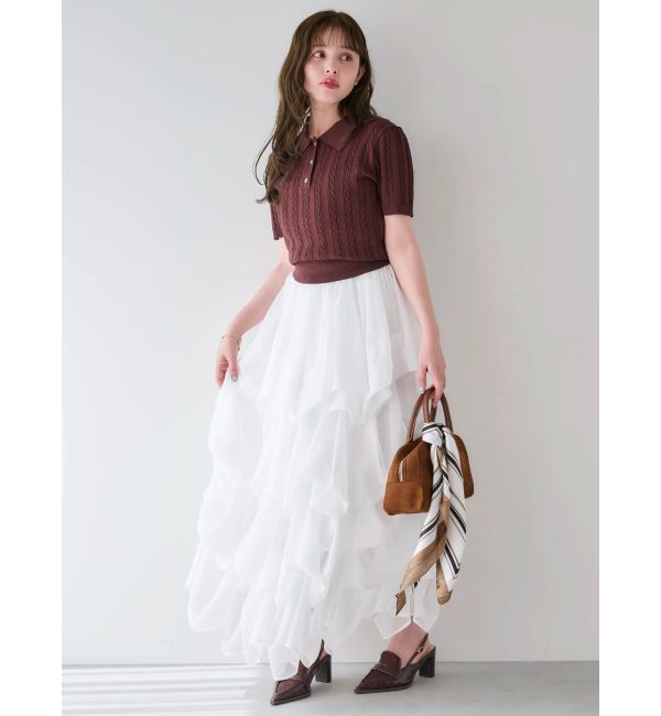 dazzlin「【追加生産分】ランダムタックバルーンスカート」|スカート|