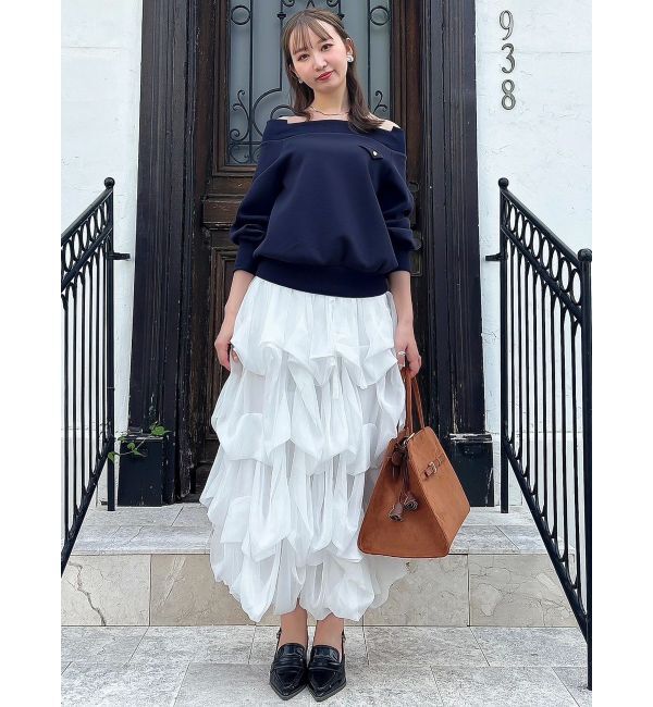 dazzlin「【追加生産分】ランダムタックバルーンスカート」|スカート|