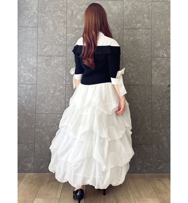 dazzlin「【追加生産分】ランダムタックバルーンスカート」|スカート|