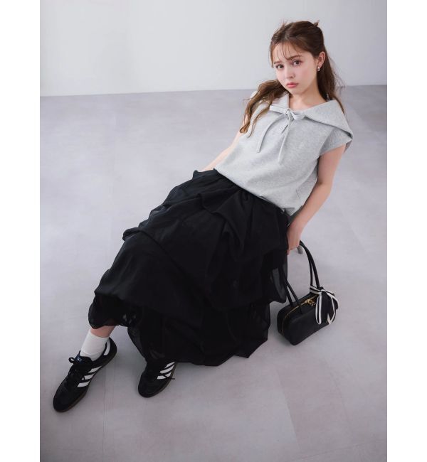dazzlin「【追加生産分】ランダムタックバルーンスカート」|スカート|
