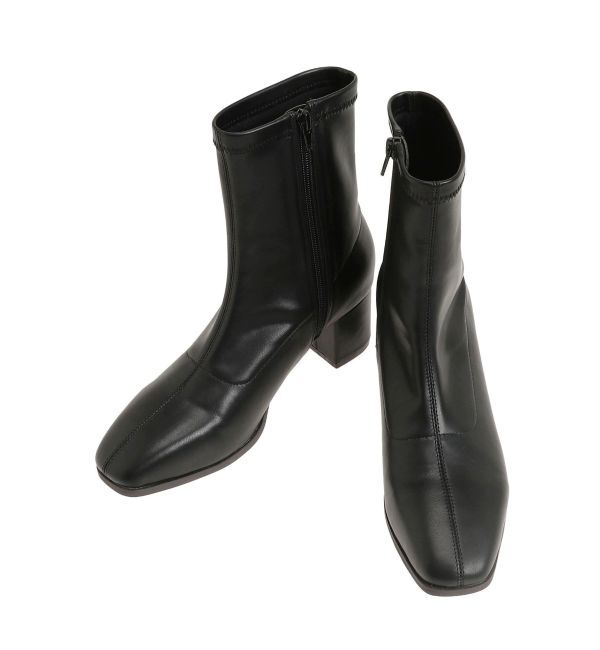 dazzlin「ベーシックショートブーツ」|ショートブーツ|ブラック