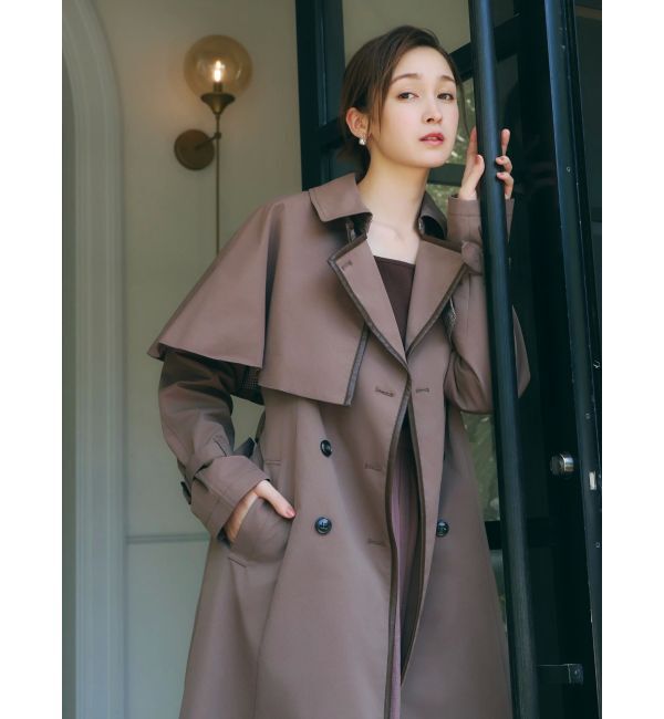 dazzlin「【藤井サチコラボ】ケープ付2WAYトレンチコート」|トレンチコート|