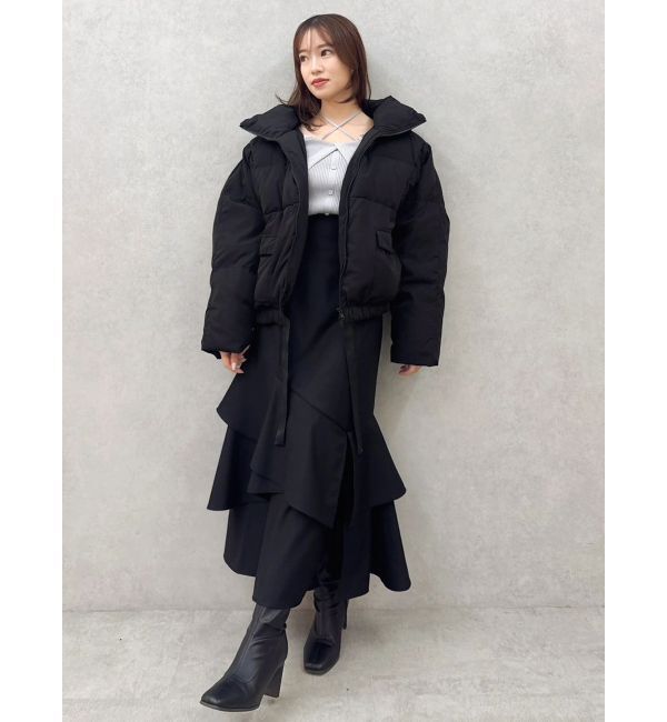 dazzlin「【再生産/新色追加】バックレースアップアシメマーメイドスカート」|スカート|