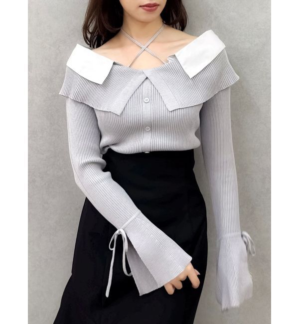 dazzlin「【再生産/新色追加】バックレースアップアシメマーメイドスカート」|スカート|