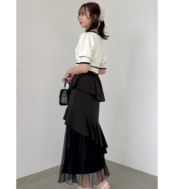 dazzlin「【追加生産分/新色追加】アシメプリーツマーメイドスカート」|スカート|