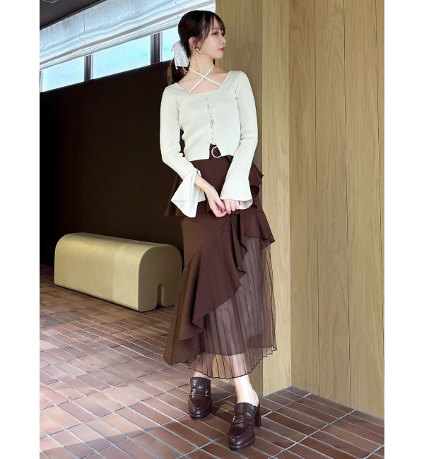 dazzlin「【追加生産分/新色追加】アシメプリーツマーメイドスカート」|スカート|