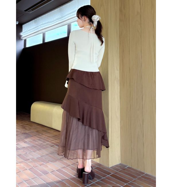 dazzlin「【追加生産分/新色追加】アシメプリーツマーメイドスカート」|スカート|
