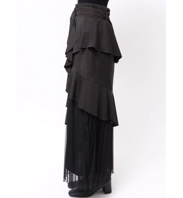 dazzlin「【追加生産分/新色追加】アシメプリーツマーメイドスカート」|スカート|